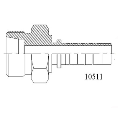 10511公制外螺纹24°内锥重系列