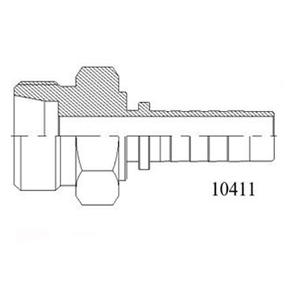 10411公制外螺纹24°内锥轻系列